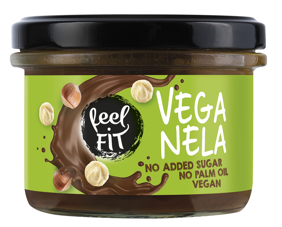 Vegan chocolate-nut cream with no added sugar