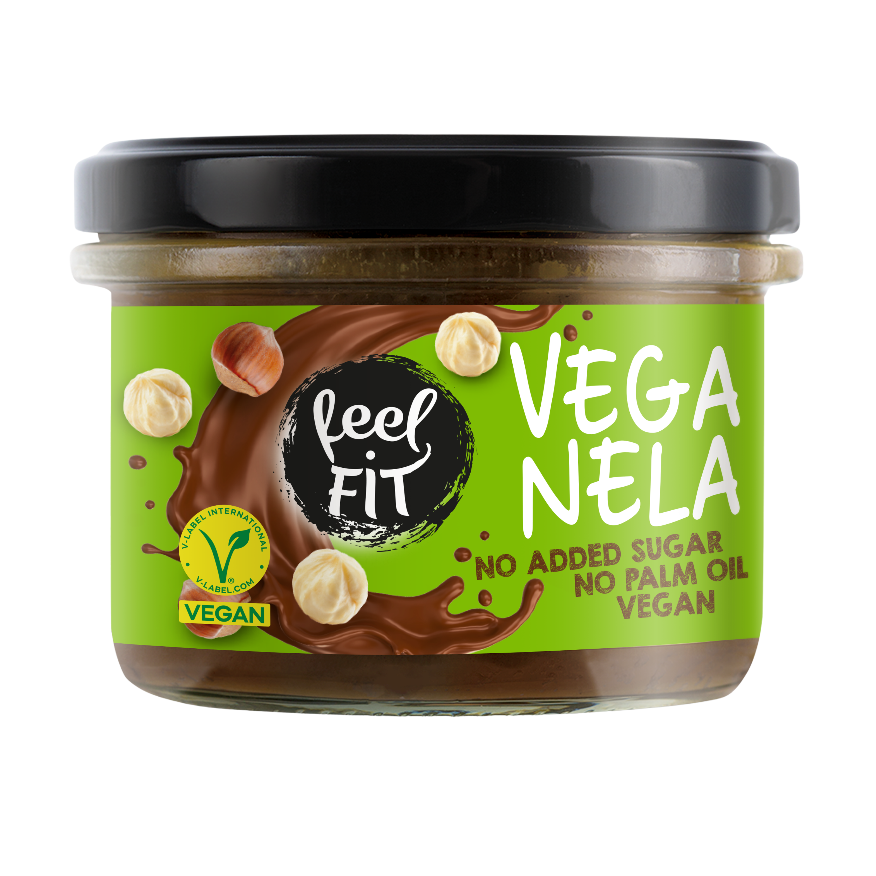 Vegan chocolate-nut cream with no added sugar